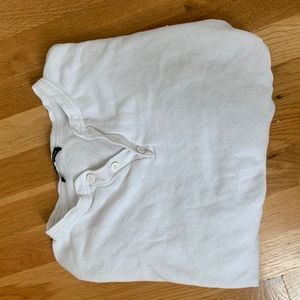 White Brandy Melville long sleeve Henley top